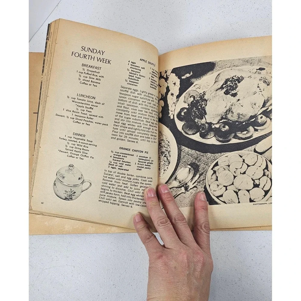 Vintage June Roth Thousand‎ Calorie Cook Book Hall House 1967 Diet Recipes